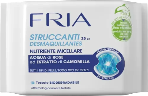 Fria Struccanti Nutriente Micellare Tutti i Tipi di Pelle 25 pz