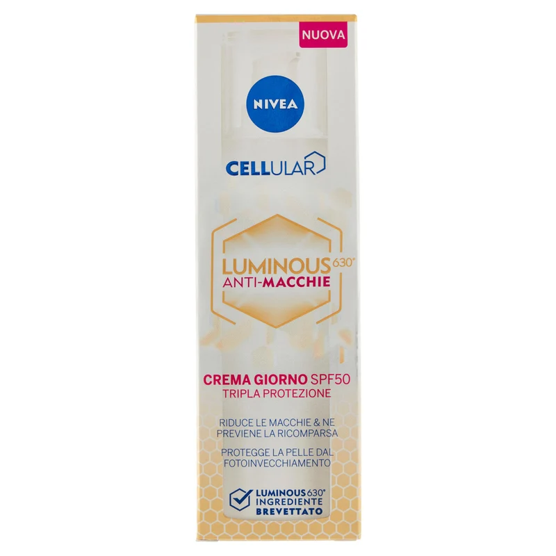 Nivea Cellular Luminous630 Anti-Macchie Crema Giorno SPF50 Tripla Protezione 40 ml