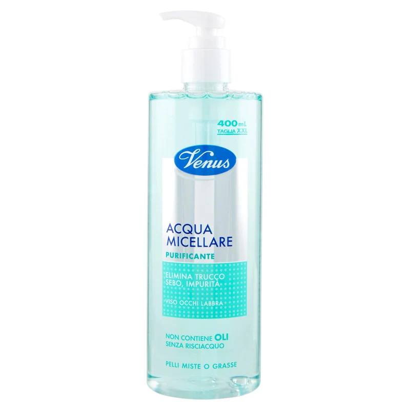 Venus Acqua Micellare Purificante Pelli Miste o Grasse 400 mL