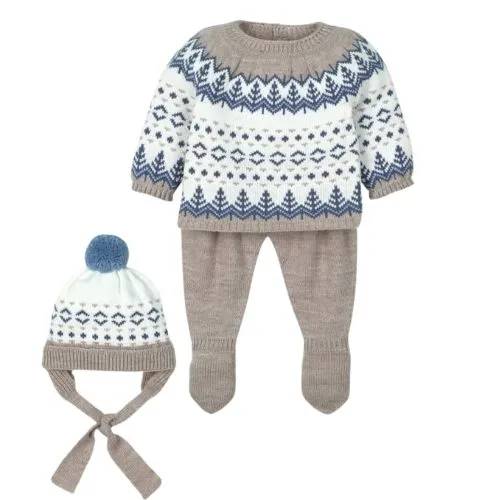 COMPLETO NASCITA NEONATO IN MISTO LANA - WINTER