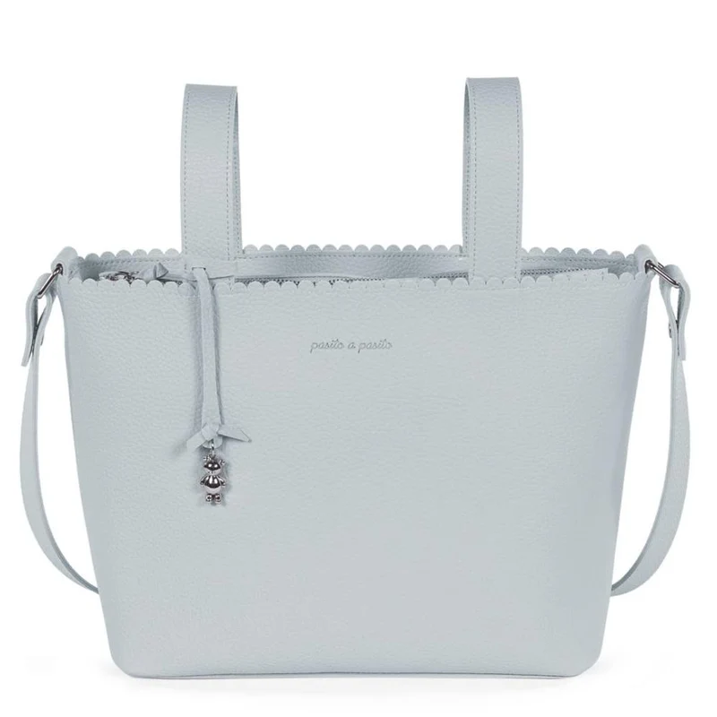 BORSA FASCIATOIO ICON IN ECOPELLE - SKY - PASITO A PASITO