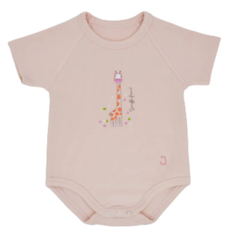 BODY TAGLIA UNICA 0-36 MESI GIRAFFA ROSA JBIMBI