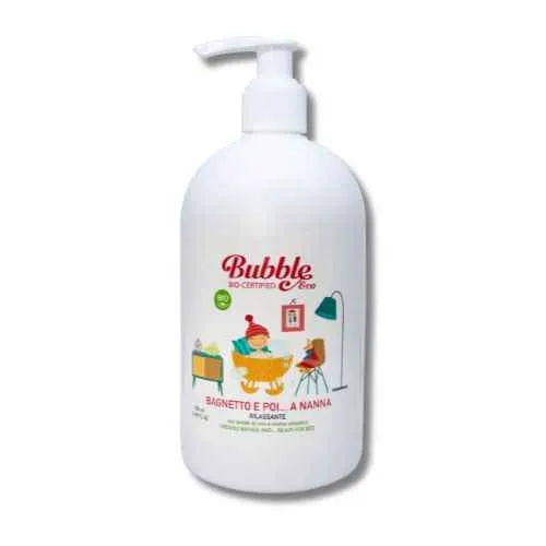 BAGNOSCHIUMA BIO PER NEONATO E BAMBINO BAGNETTO E POI NANNA - BUBBLE - 500 ML