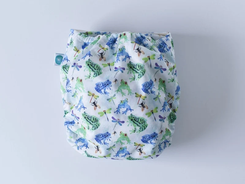 EcoTiny - pocket con tasca in cotone rane