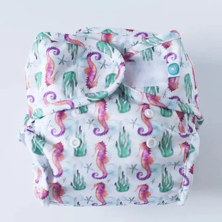 EcoTiny - Cover Taglia unica (5 kg-14 kg) cavallucci marini