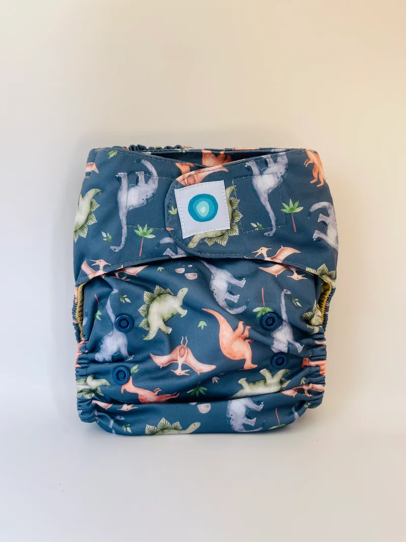 EcoTiny - pocket slim in coolmax a strappo dinosauri fantastici
