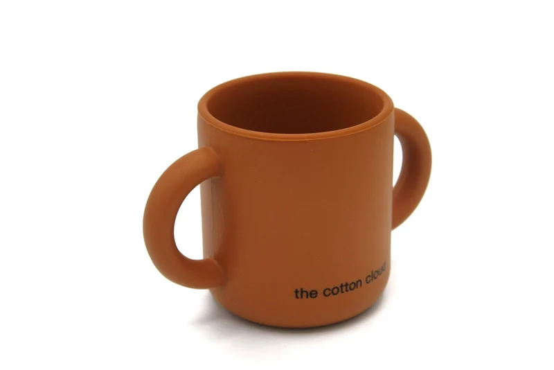 Trinklernbecher aus Silikon Caramel