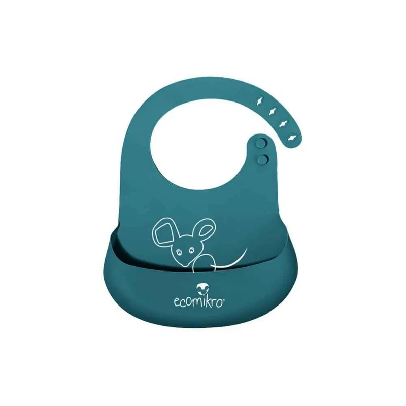 BAVAGLINO IN SILICONE CON TASCA - TOPO