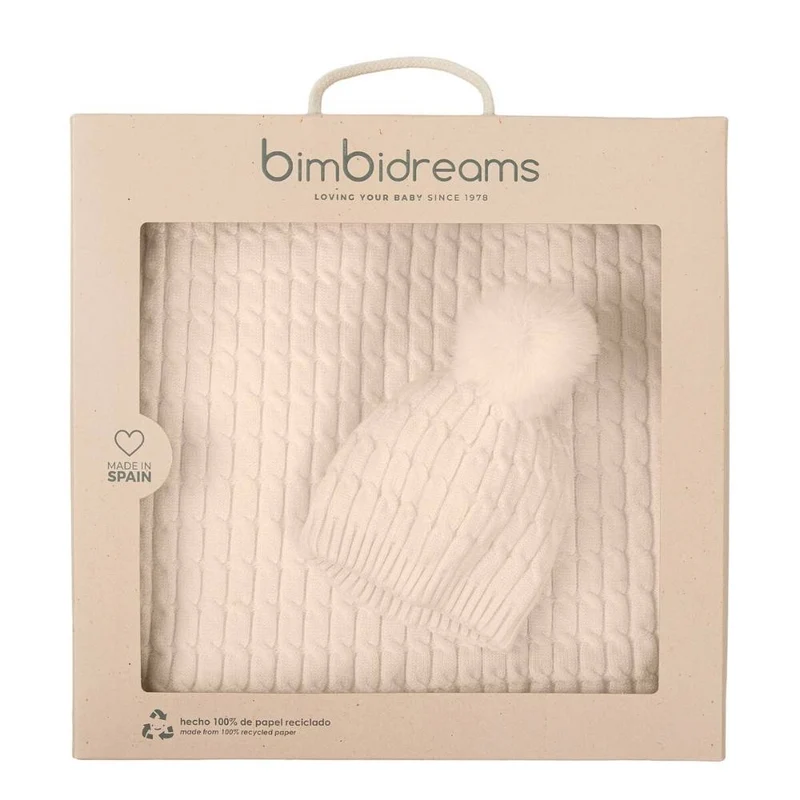 SET COPERTINA + CAPPELLINO IN BAMBOO - BEIGE