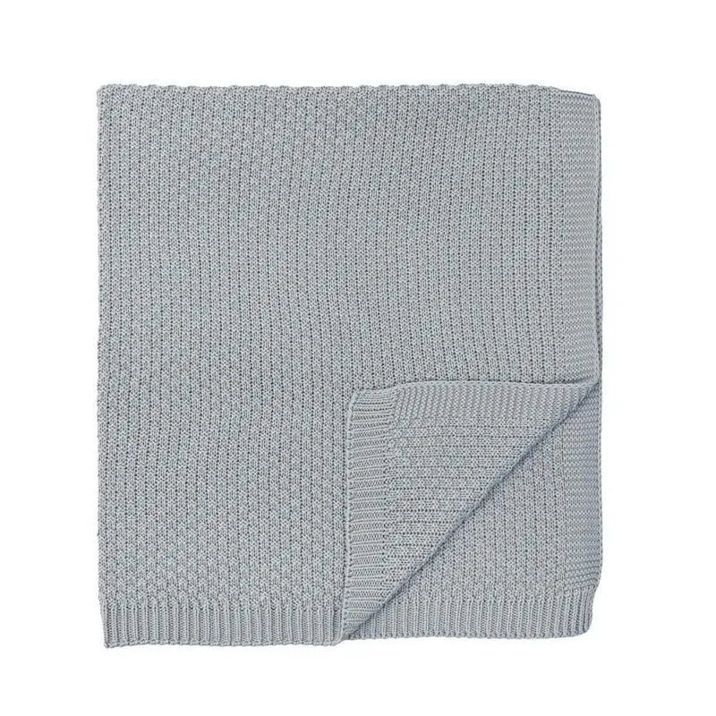 COPERTINA ESTIVA NEONATO TRICOT IN BAMBOO - GRIGIO