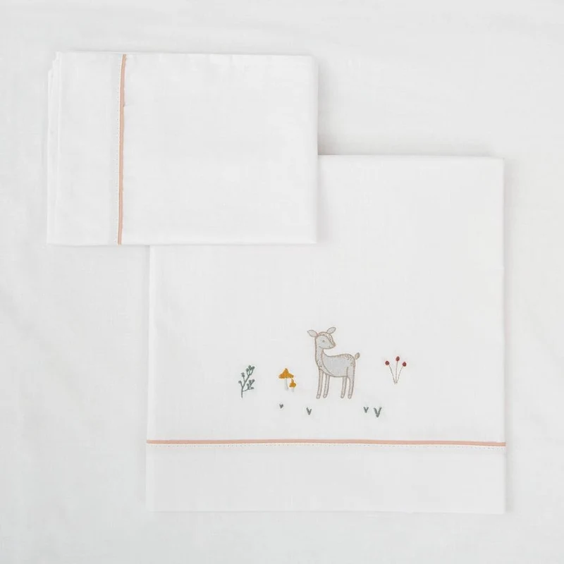 COMPLETO LENZUOLA PER CULLA NEXT TO ME E CARROZZINA - DEER