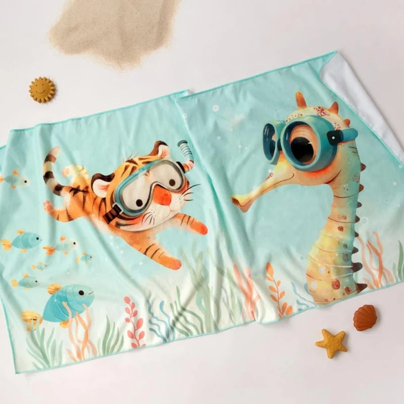 TELO MARE BAMBINI IN MICROFIBRA - MENTA