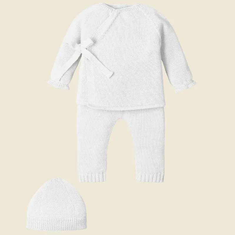 COMPLETO NASCITA NEONATO IN FILO DI COTONE - BASIC