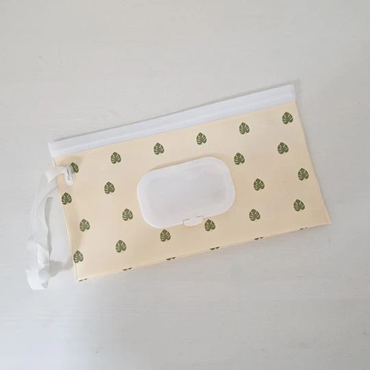 Porta salviette lavabili umidificate in plastica foglie