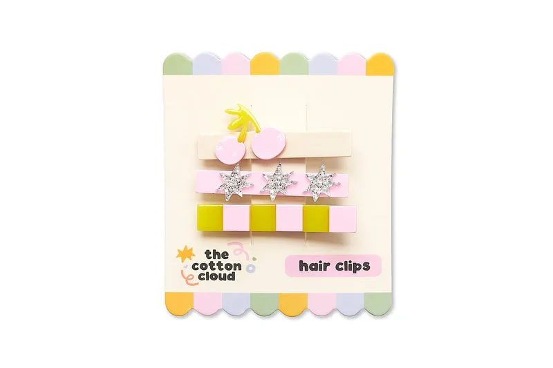 Haarspangen 3-Set Cherry Pop