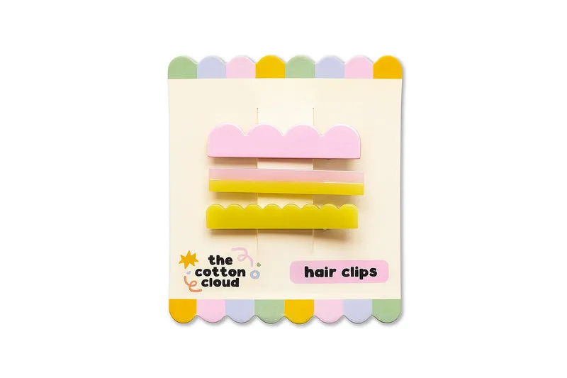 Haarspangen 3-Set Waves Fluor