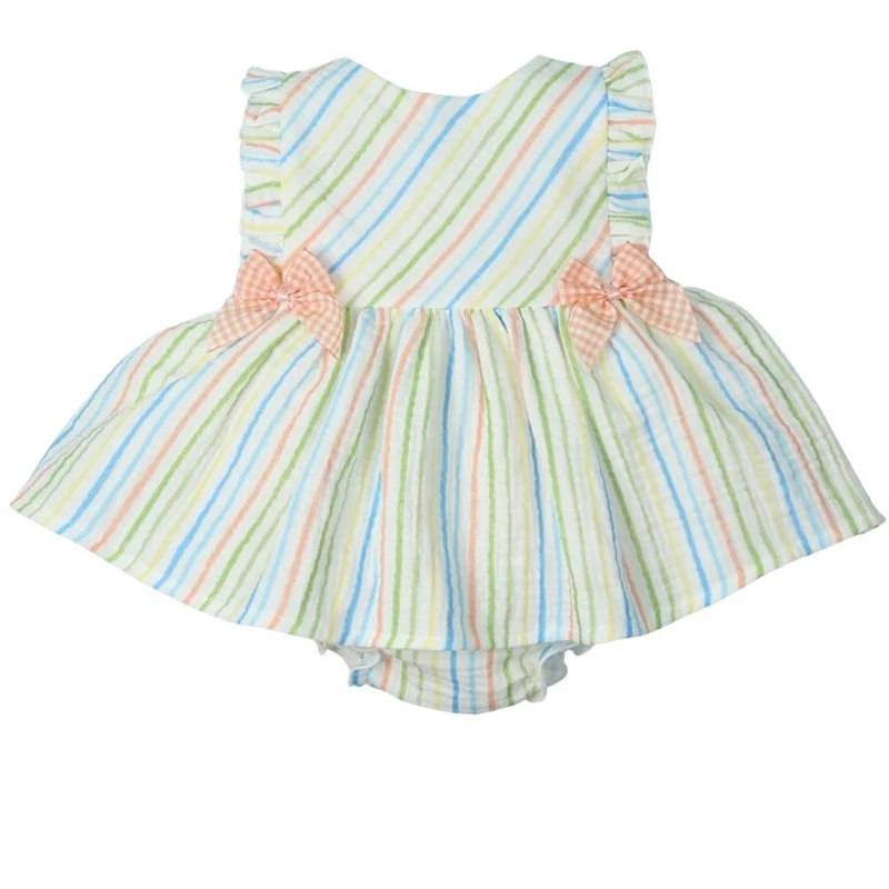 VESTITO NEONATA A RIGHE - LIMA MUSEL - MAC ILUSION