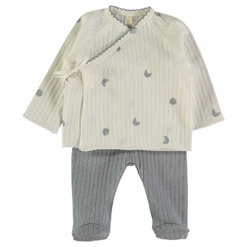 COORDINATO NEONATO IN CALDO COTONE - MOON - 1-3 MESI