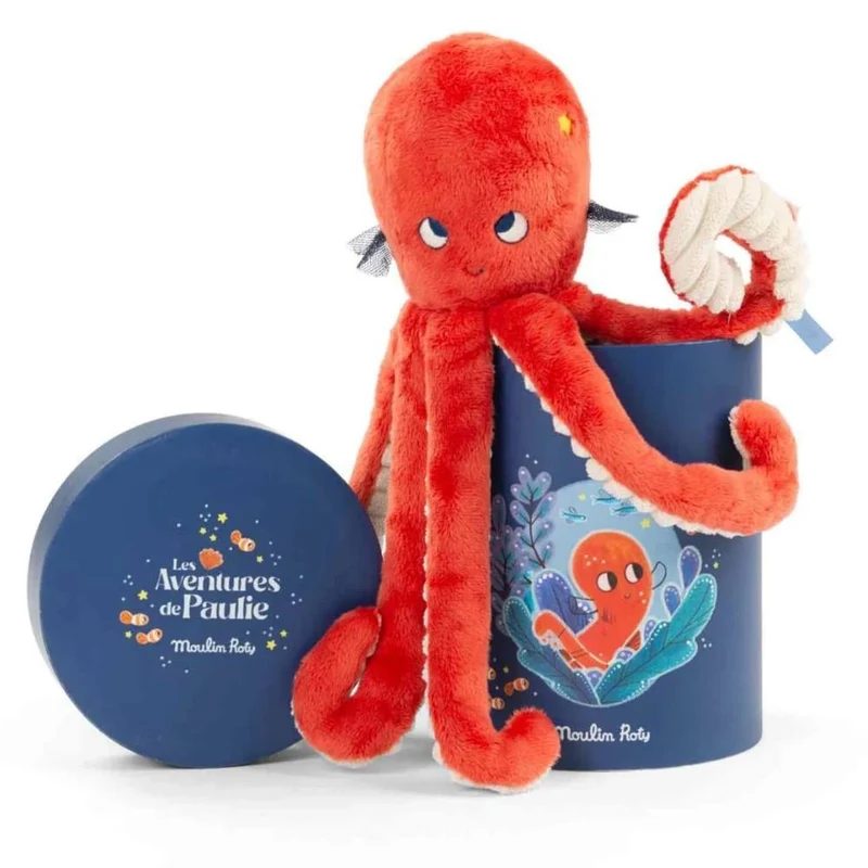 PUPAZZO POLPO PAULIE 25 CM - MOULIN ROTY