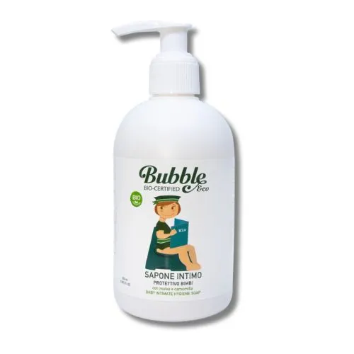 DETERGENTE INTIMO NEONATI E BAMBINI BIO - SAPONE INTIMO BUBBLE E CO - 500 ML
