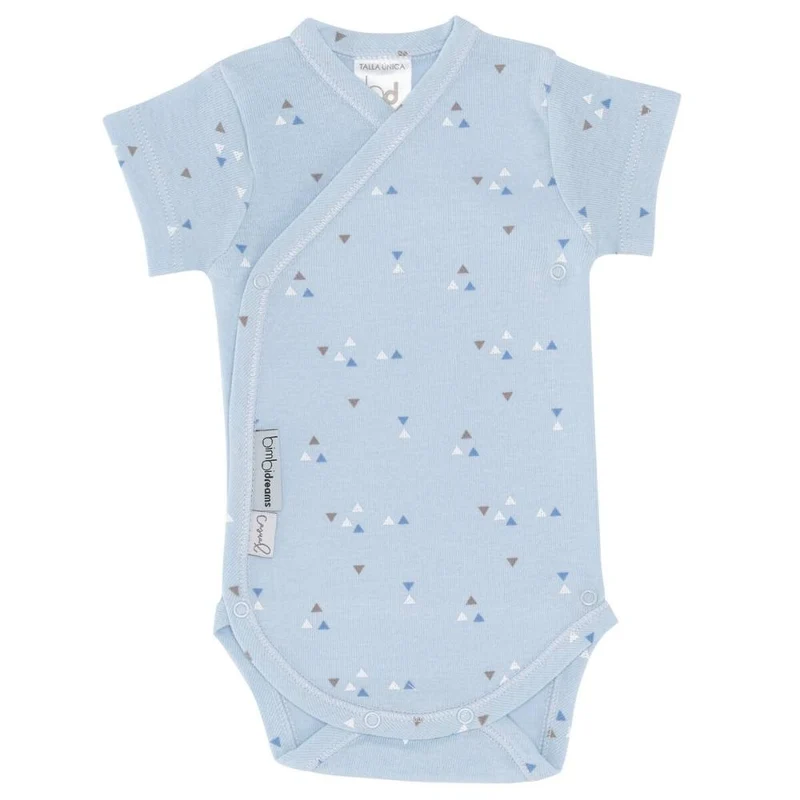 BODY NEONATO INCROCIO FRONTALE IN COTONE MANICA GIRAFFA 0/1 MESE