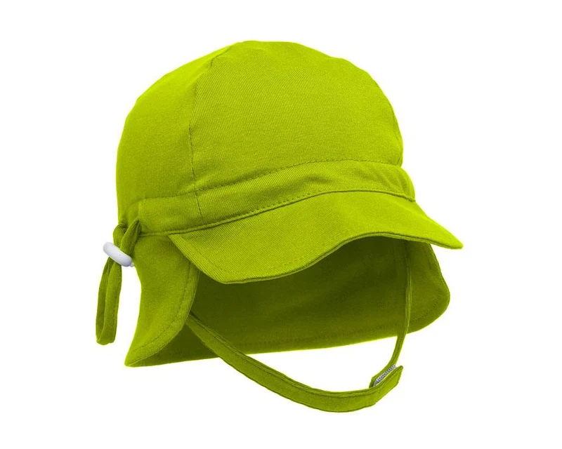 CAPPELLINO BAMBINA CON PROTEZIONE UV - VERDE 6-12 M
