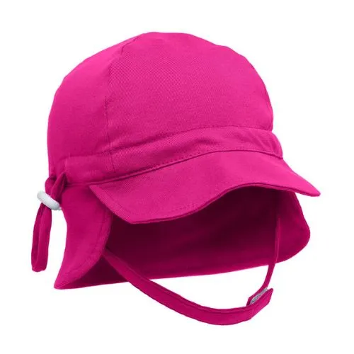 CAPPELLINO BAMBINA CON PROTEZIONE UV - FUCSIA 6-12 M
