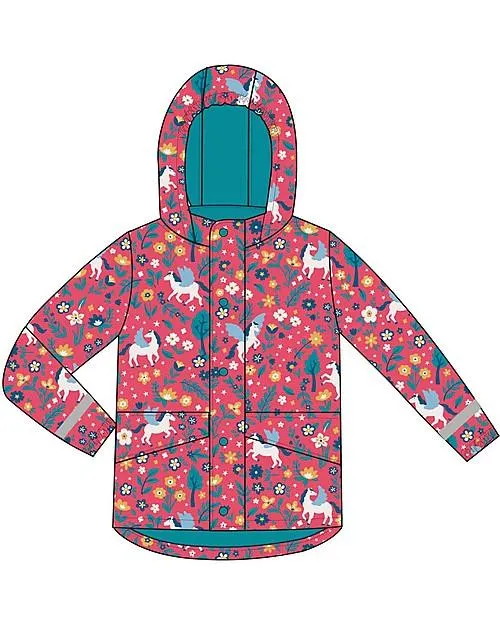 GIACCA IMPERMEABILE FODERATA PUDDLE BUSTER - UNICORNI - FRUGI