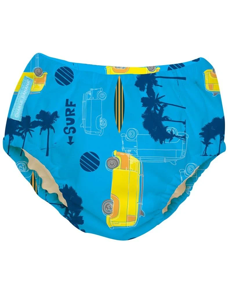 COSTUME CONTENITIVO E MUTANDINA TRAINING 2 IN 1 - MALIBU TG. S - CHARLIE BANANA