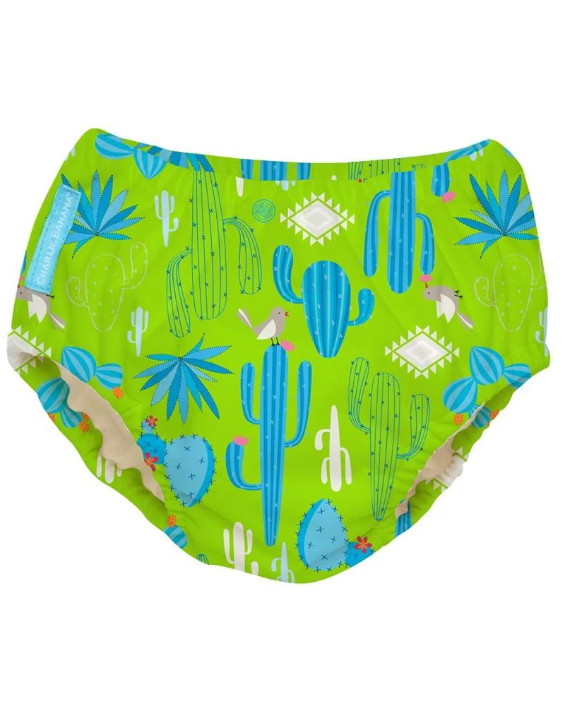 COSTUME CONTENITIVO E MUTANDINA TRAINING 2 IN 1 - CACTUS VERDE TG. M - CHARLIE BANANA