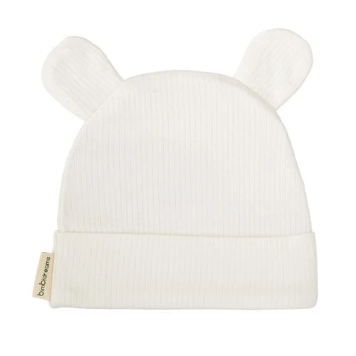 CAPPELLINO NEONATO NASCITA IN COTONE 0/1 MESE - BIANCO