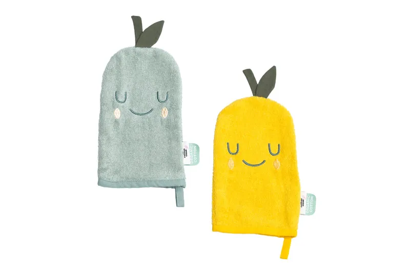Waschlappen-Set Lemon/Pear