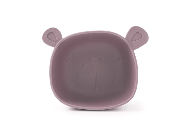 Esslernschüssel Lili the Bear Silikon Plum
