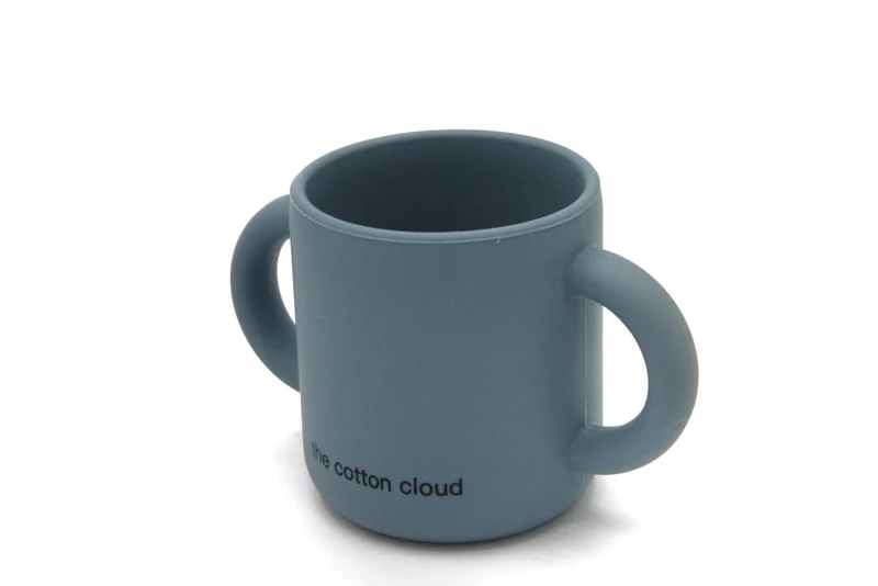 Trinklernbecher aus Silikon Smokey Blue