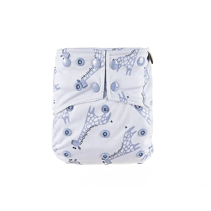 PANNOLINI LAVABILI PER NEONATI - HAPPY BEAR - BLUE GIRAFFE