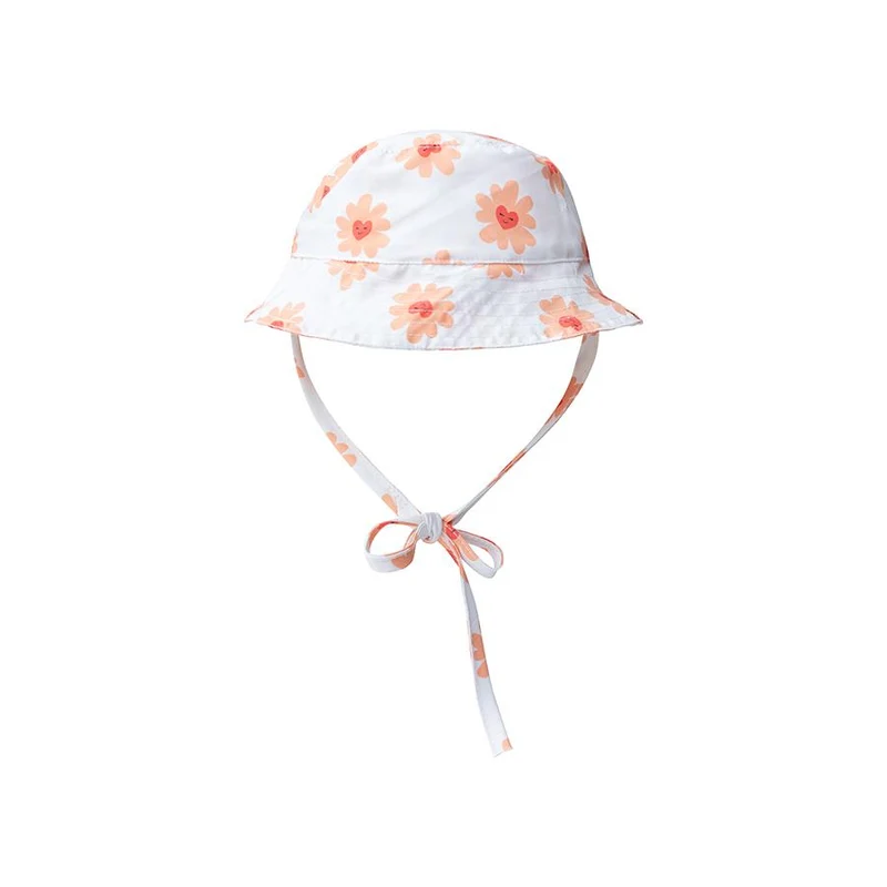 CAPPELLINO NEONATA CON PROTEZIONE UV - FLOWER HEARTS