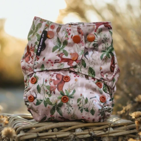Ecomini - pocket tasca in cotone scoiattoli