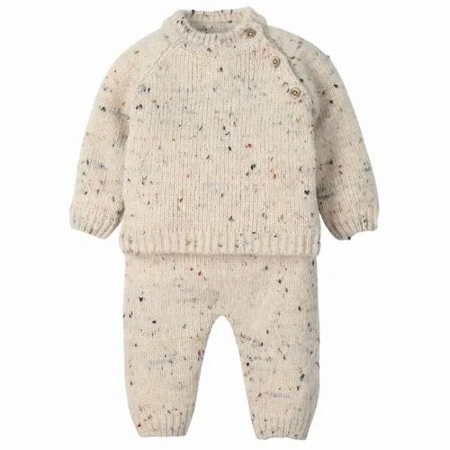 COMPLETO NASCITA NEONATO IN MISTO LANA - LINDFORD