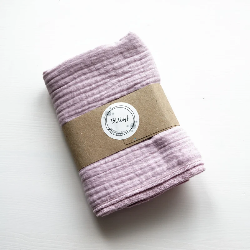 Buuh - mussola flat cotone 70x70 cm violetta