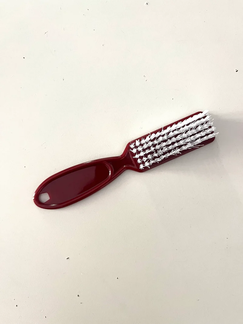 Spazzola pulizia cacca pannolini lavabili rossa
