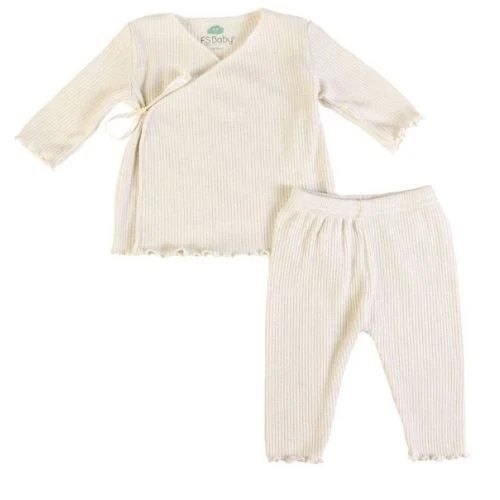 TUTINA NEONATO A MAGLIA 2 PEZZI - GOLD