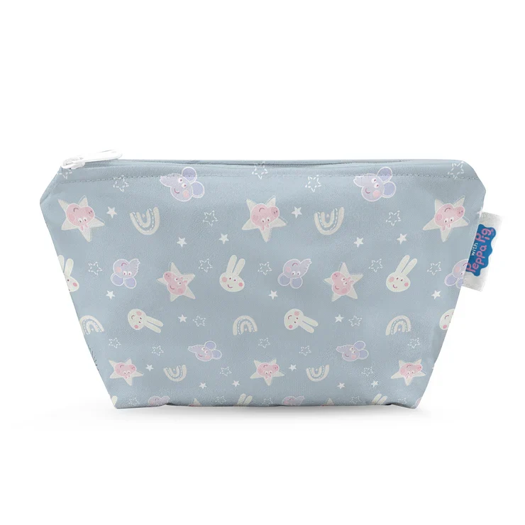 Modern cloth nappies - piccola wet bag Peppa Pig per salviette o assorbenti lavabili Blue Mix Peppa & Friends