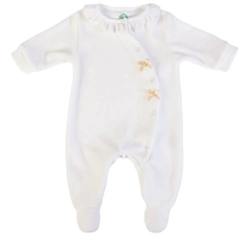 TUTINA NEONATO IN CINIGLIA - BIANCO - FIOCCHETTI