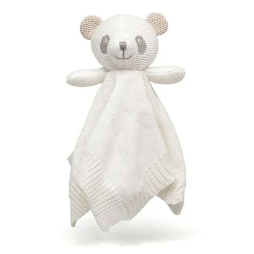 DOUDOU NEONATO IN COTONE ORSO BIANCO