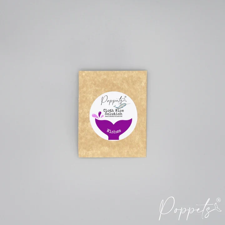 Poppets - 2 sapone profumatore per salviette lavabili wishes