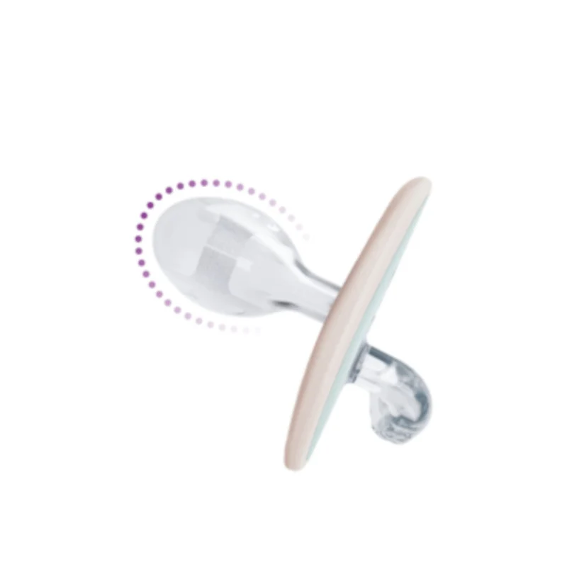 CIUCCIO SUPER LEGGERO IN SILICONE MEDICALE - AVIO BLU - BIPACK - 2-6 MESI
