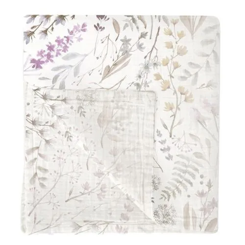 COPERTINA NEONATO IN MUSSOLA DI BAMBOO 120X120 CM - NIZA