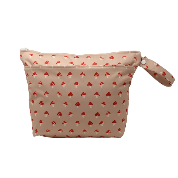 Modern cloth nappies - wetbag piccola funghetti