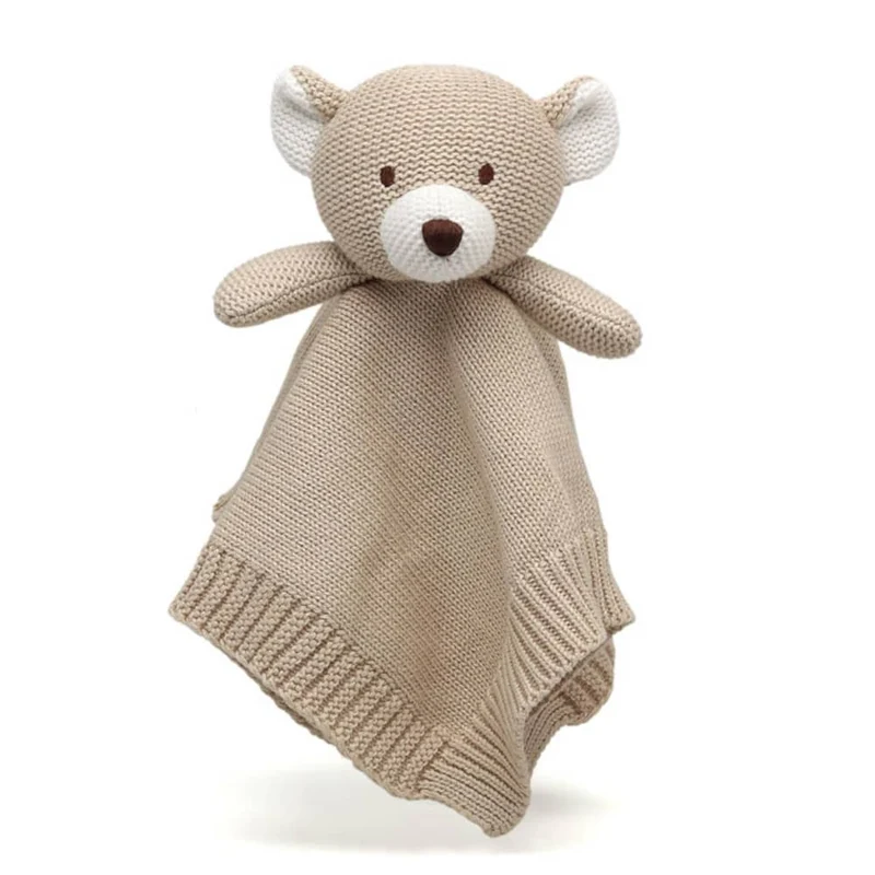 DOUDOU NEONATO IN COTONE ORSO BEIGE