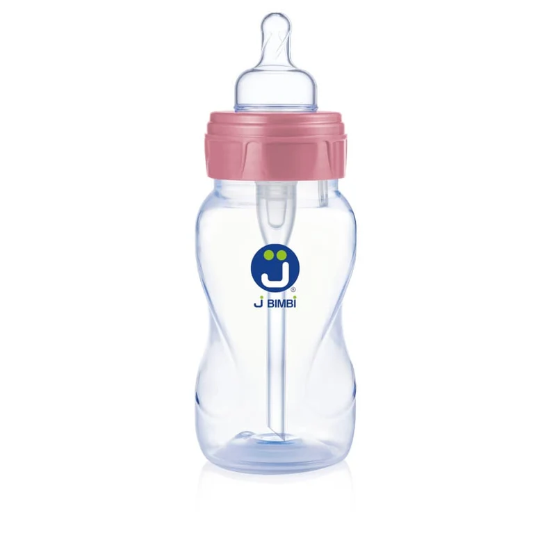 BIBERON ANTICOLICHE E ANTI OTITE 260 ML - J BIMBI - ROSA ANTICO